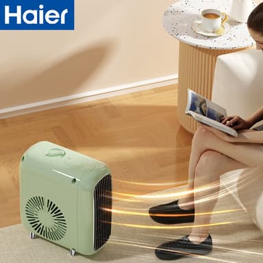 Haier พัดลมร้อน ฮีตเตอร์พัดลม พัดลมฮีตเตอร์ เครื่องทำความร้อน พัดลมทำความร้อน