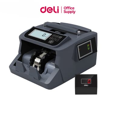 Deli เครื่อง​นับ​แบงค์​ 2 in1เครื่อง​ตรวจ​ธนบัตรปลอม ​นับ​เงิน​ รองรับหลายสกุลเงิน Bill Counter