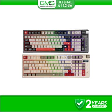 NUBWO คีย์บอร์ดเกมมิ่ง X803 Mechanical 98% RGB ไร้สาย/Bluetooth มี Knob ปรับเสียง ใช้งานสะดวก