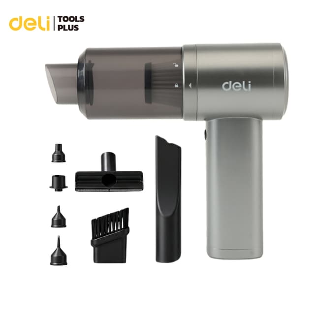 Deli เครื่องดูดฝุ่นไร้สาย ดูดฝุ่นในรถ เครื่องดูดฝุ่นขนาดพกพา