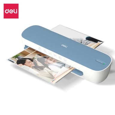 Deli เครื่องเคลือบบัตร เครื่องเคลือบเอกสาร A4 / A5 300 มม./นาที ร้อนเร็วใน 5 นาที Laminator