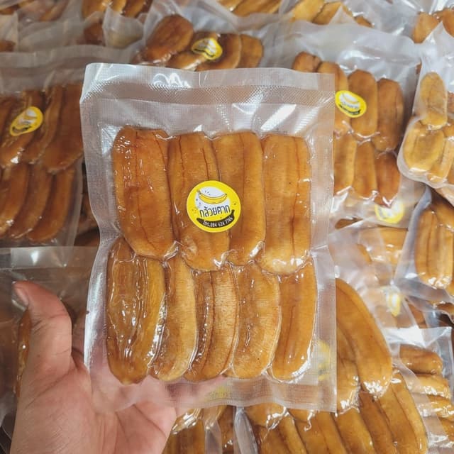 [ขนาด 200 กรัม] กล้วยตาก กล้วยตากธรรมชาติ ฉ่ำ อร่อย กินเพลิน