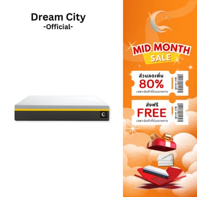 [รับประกัน 10 ปี] Dreamcity [แพ็คใส่กล่อง] ที่นอนยางพาราแท้ รุ่น Raily ที่นอนยางพาราแท้ สัมผัสนุ่มสบาย