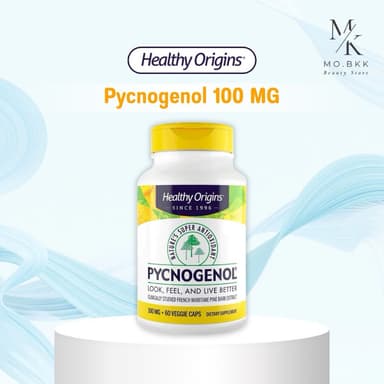 Healthy Origins Pycnogenol 100 mg อาหารเสริม เปลือกสนฝรั่งเศส เปลือกสนมาริไทม์ ดูแลสุขภาพ