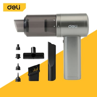 [ฟรีถุงมือล้างรถ] Deli เครื่องดูดฝุ่นไร้สาย เครื่องดูดฝุ่นในรถ 12000PA  ดูดและเป่าลมครบ Vacuum cleaner