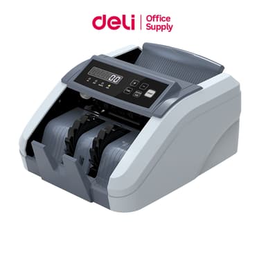 Deli เครื่องนับธนบัตร ตรวจสอบ 3 ระบบ นับไว 1000 ใบ/นาที เซนเซอร์อัตโนมัติ เครื่องนับเงิน จอดิจิทัล Bill Counter