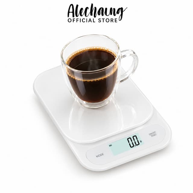 Alechaung เครื่องชั่งกาแฟ เครื่องชั่งดิจิตอล Coffee Scale  g