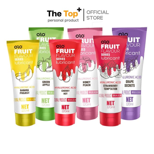 OLO Fruit Flavour Series เจลหล่อลื่นกลิ่นรสผลไม้ ขนาดพกพา 12