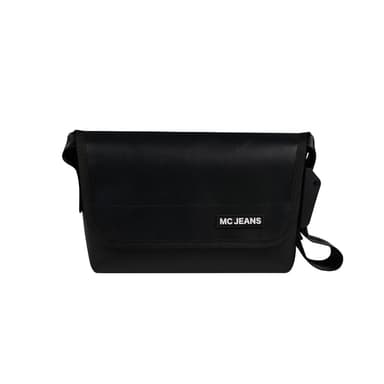 Mc JEANS (แม็คยีนส์) กระเป๋าสะพายข้างผู้ชาย กระเป๋าผ้าใบ Crossbody Bag สีดำ M02Z093