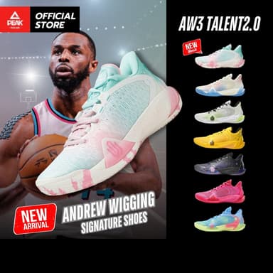 PEAK Andrew Wiggins "AW3 Talent 2.0" ET44007A ET52017A รองเท้าบาสเกตบอล แอนดรูว์ วิคกิ้นส์ นุ่ม เบา คล่องตัวในการเล่น