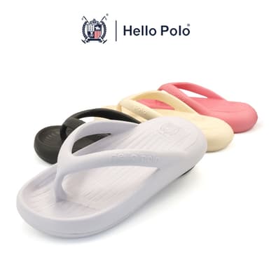 Hello Polo รองเท้าแตะผู้หญิง รองเท้าแตะลำลอง แบบหนีบ สำหรับผู้ชายและผู้หญิง พื้นหนา กันลื่น ทนต่อการสึกหรอ รุ่น HP8022
