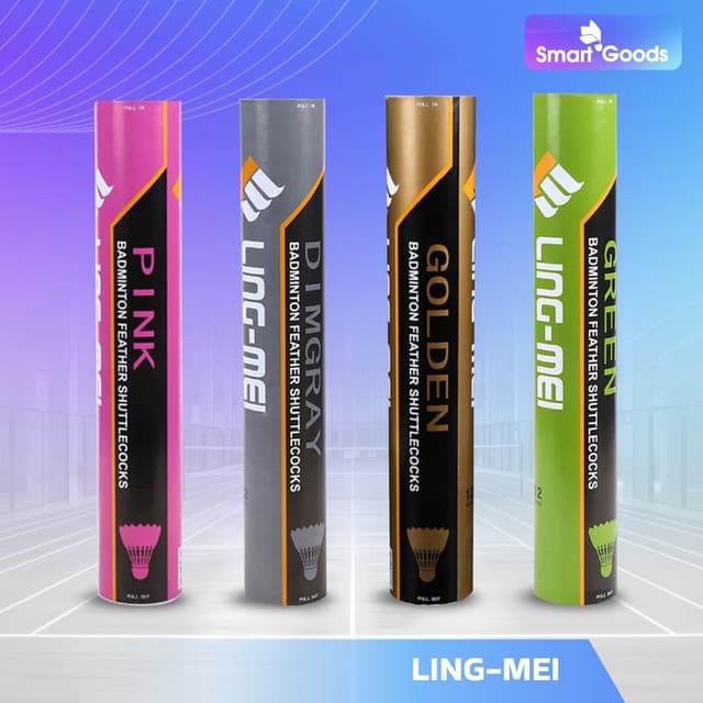 ลูกแบดมินตัน Ling Mei  (สินค้าลิขสิทธิ์แท้ 100%) นำเข้าจากมา
