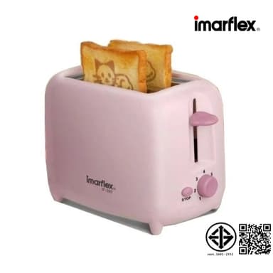 IMARFLEX_29 เครื่องปิ้งขนมปัง 2 แผ่น (ขนมปังปิ้งลายแมว)  IF-392