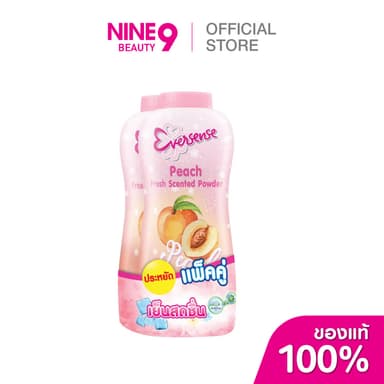 Eversense Peach Fresh Scented Powder เอเวอร์เซ้นส์ แป้งเย็น กลิ่นพีช 280ก.X2